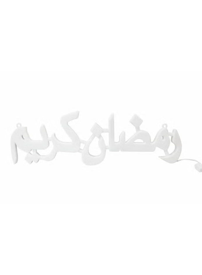 ديكور منزلي LED رمضاني عبارة ‘رمضان كريم’—يمكن تعليقه على الجدران أو الأبواب، العرض 50 سم × الطول 17 سم، مثالي لإضفاء لمسة احتفالية ومضيئة. - Image 2